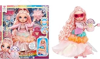Winter Wonderland Bella - Pink 11” Fashion Doll with Magic Snow Hidden in Fashion That Puffs Up with Water, and Snowman Kit, Great Gift for Kids 4-12 Years Old