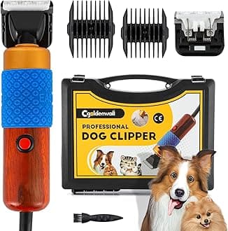 Dog Hair Clipper for Grooming 200W Pet Clipper Kit with Spare Blade, Low Noise&Vibration, Animal Grooming Trimmer for Cat Sheep Dog 110-240V