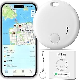 Tracker Tag Bluetooth Tracker, Smart Tag Locator Tracking Device, Keys Finder and Item Locator,Air Tracker Item Finders with Find My(iOS Only) Track Your Keys,Wallet,Luggage and Bag